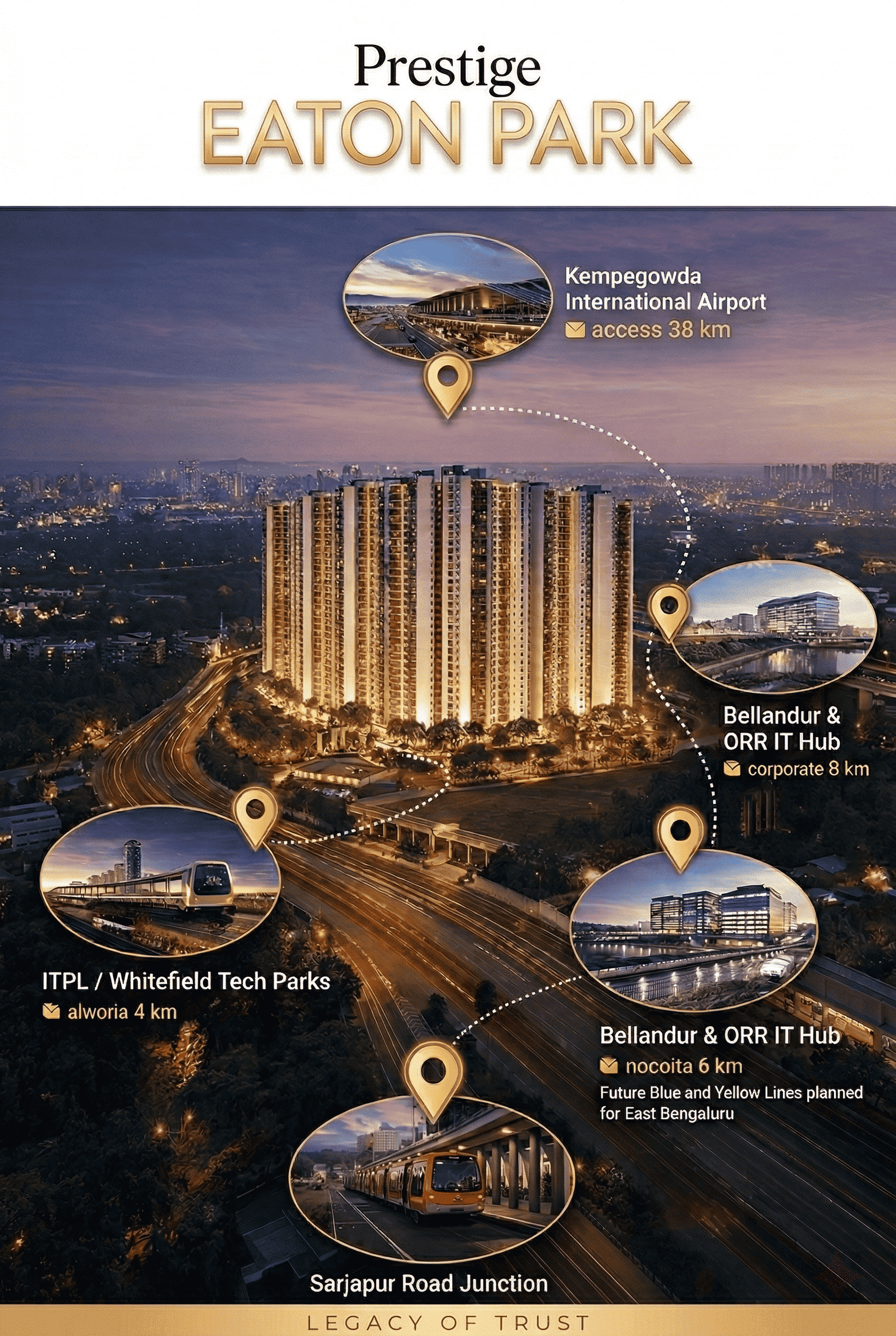 Eaton Park Towers at Twilight