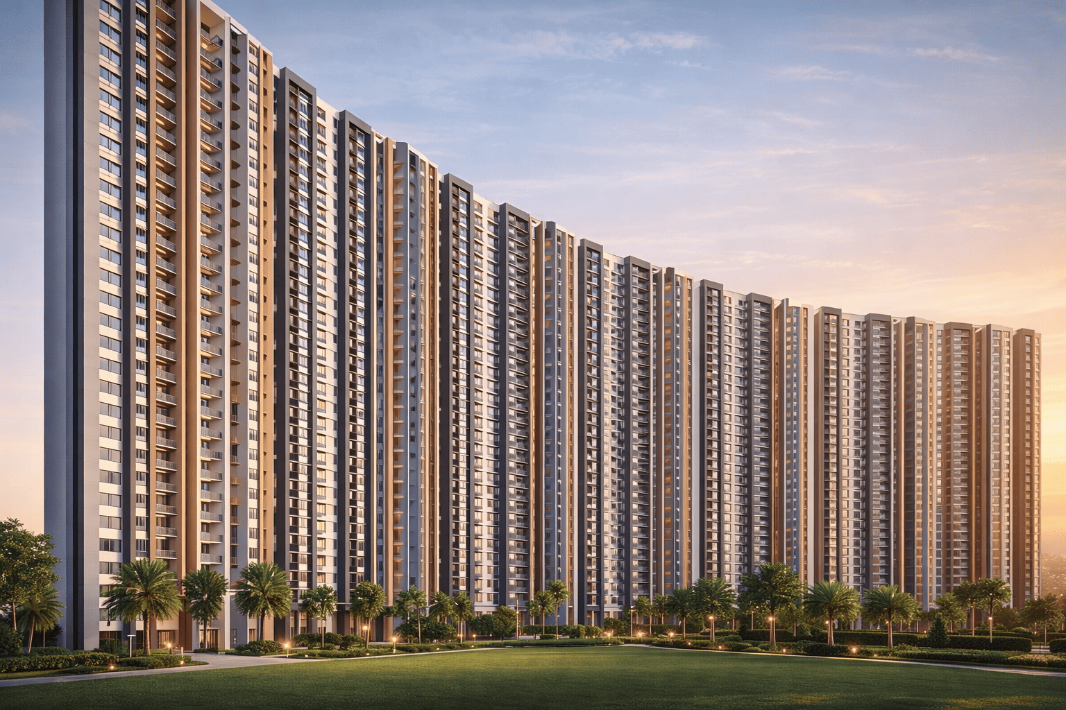 Eaton Park township night view